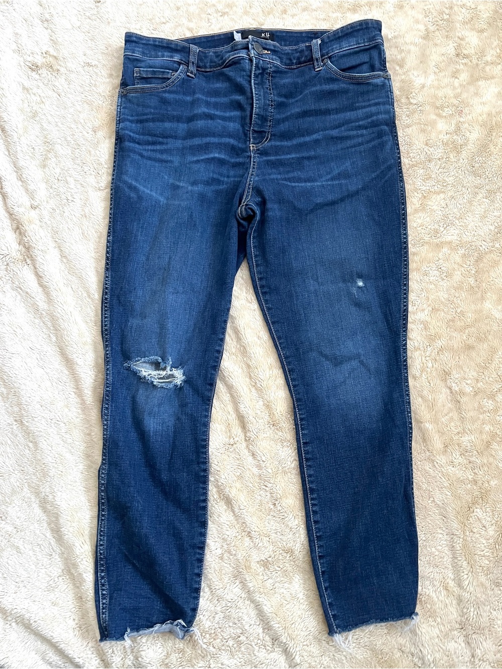 KUT FROM THE KLOTH Woman's Blue Skinny Jeans Size 14